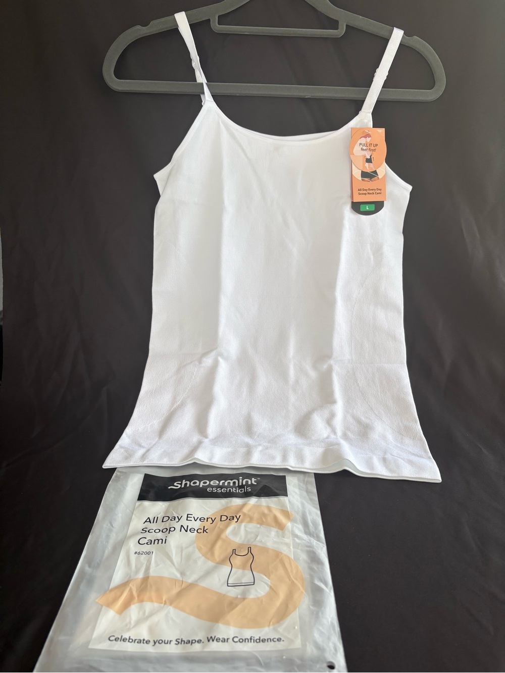 Shapermint White Scoop Neck Cami - Essentials